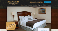 Desktop Screenshot of holidayhillinnandsuites.com