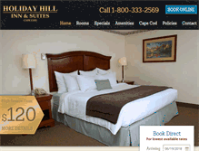 Tablet Screenshot of holidayhillinnandsuites.com